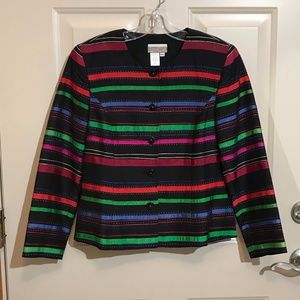 Coldwater Creek Silk Ribbon Jacket Size 6